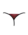 String bordeaux avec anneaux détachables