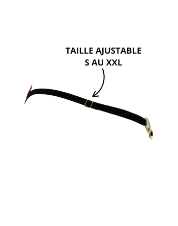String bordeaux avec anneaux détachables