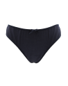 Culotte noire en dentelle avec nœud en satin