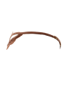 String taupe en dentelle avec bijou cœur doré