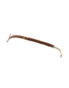 String en dentelle taupe ouvert avec chaînes dorées