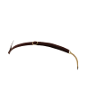 String en dentelle marron ouvert avec chaînes dorées