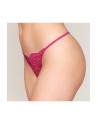 String ficelle rouge avec chaine strass 