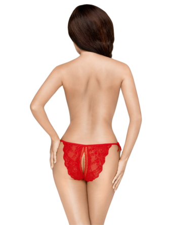 Culotte ouverte rouge Too hot to be real 