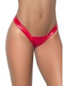 String rouge wetlook coupe Brésilielne 