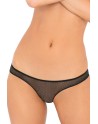 Tanga noir dentelle ouverture sur les fesses 