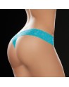 String brésilien bleu turquoise en dentelle