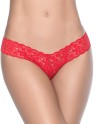 String rouge sexy dentelle 