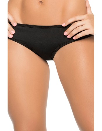 Tanga noir froncé sur les fesses 