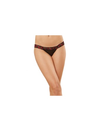 Panty dentelle et strappy 