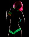 String brésilien vert en dentelle 