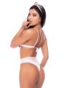 Déguisement infirmière 2 pièces avec soutien-gorge à lanières et nœuds - Mapalé