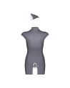 Stewardess Costume 3 pcs - Gris