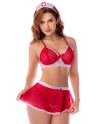 Ensemble infirmière lingerie noir avec jupe – Mapalé