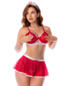 Ensemble infirmière lingerie noir avec jupe – Mapalé