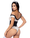 Costume sexy de soubrette 2 pièces 