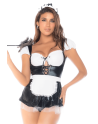 Costume sexy soubrette 3 pièces 