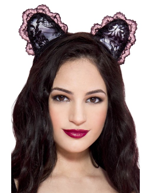 Petite oreilles de chatte en dentelle 