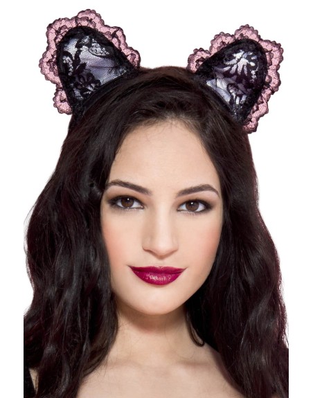 Petite oreilles de chatte en dentelle 