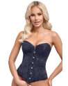 Corsage bustier à baleines avec laçage au dos - Cottelli