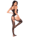 Bodystocking noir en résille style soubrette - Mapalé