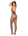 Bodystocking en résille noire, ouvert à l’entrejambe - Mapalé