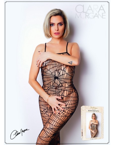 Combinaison en résille aspect toile araignée -  Le Numéro 7 - Collection Bodystocking 