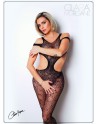 Body noir avec ouverture sexy - Le Numéro 3 - Collection Bodystocking 