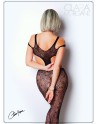 Body noir avec ouverture sexy - Le Numéro 3 - Collection Bodystocking 