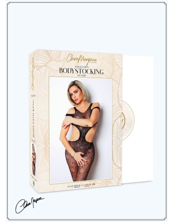 Body noir avec ouverture sexy - Le Numéro 3 - Collection Bodystocking 