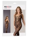 Combinaison en dentelle noire avec large décollecté 