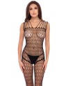 Bodystocking large maille ouvert à l'entrejambe 
