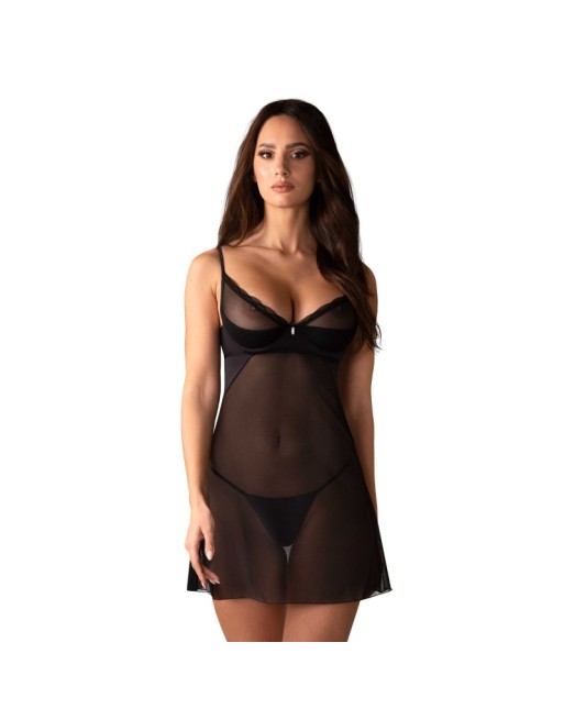 Stelisa nuisette et string - Noirs
