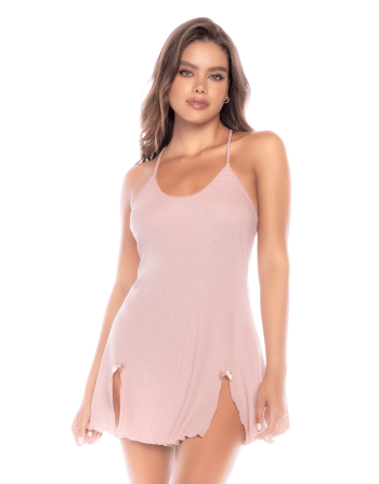 Nuisette rose côtelé confort intemporel– Mapalé