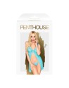 Babydoll et string assorti Bleu After sunset 