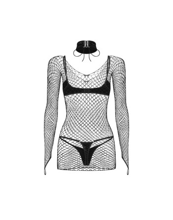 Sashalla ensemble de lingerie 4 pièces - Noir