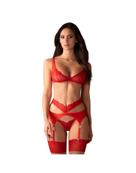 Cupide Desir ensemble 3 pièces - Rouge
