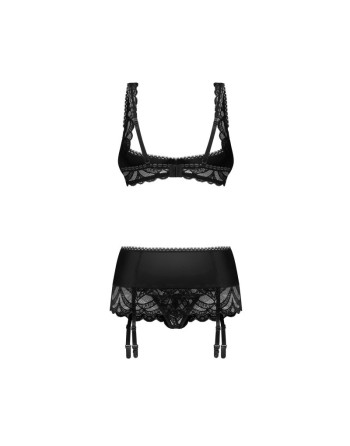 Lecille ensemble ouvert 3 pièces noir