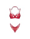 Matildea ensemble lingerie ouvert rouge