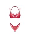 Matildea ensemble lingerie ouvert rouge