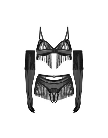 Rossay ensemble ouvert 4 pièces - Noir