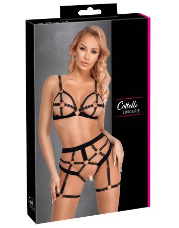 Ensemble lingerie harnais ouvert - Cottelli