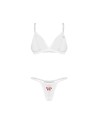 Weddya Bride ensemble de lingerie 3 pièces - Blanc