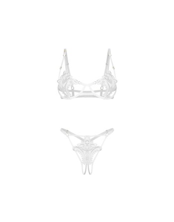 Luise Sublim ensemble ouvert 2 pièces - Blanc