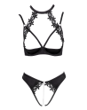 Soutien-gorge balconnet  string ouvert avec chaîne amovible - Cottelli