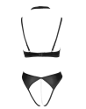 Soutien-gorge balconnet  string ouvert avec chaîne amovible - Cottelli