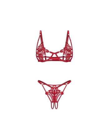 Luise Sublim ensemble ouvert 2 pièces - Rouge