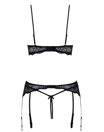 Soutien-gorge balconnet, porte-jarretelles  string ouvert - Cottelli