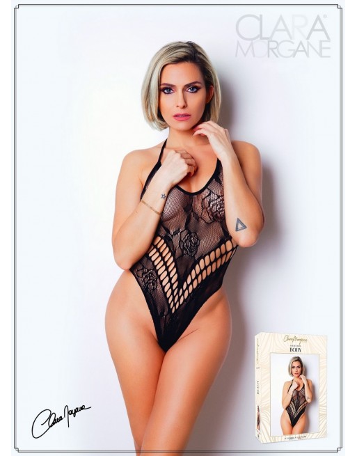 Body effet string sexy noir en résille - Le Numéro 4 - Collection Body - CM98005 Body effet string sexy noir en résille - Le Numéro 4 - Collection Body - CM98005