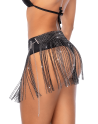 Jupe glamour à franges ornée de strass - Mapalé